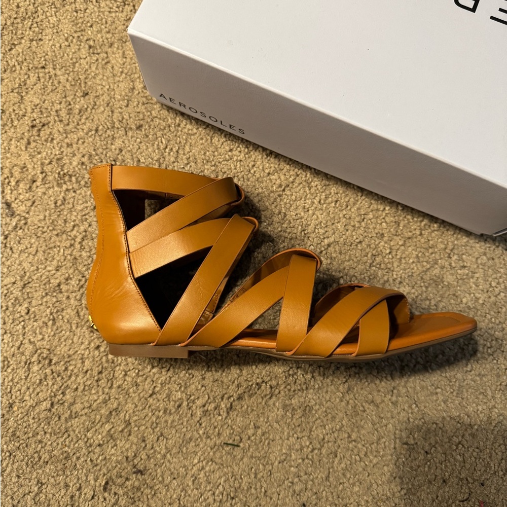 Aerosoles Tan Strappy Sandals